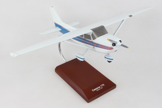 Cessna 172 Skyhawk  CUSTOM  Desk Top Display 14 inch 1/22 Wood Model Airplane 
