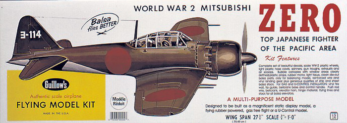 Mitsubishi A6M Zero 3/4" scale