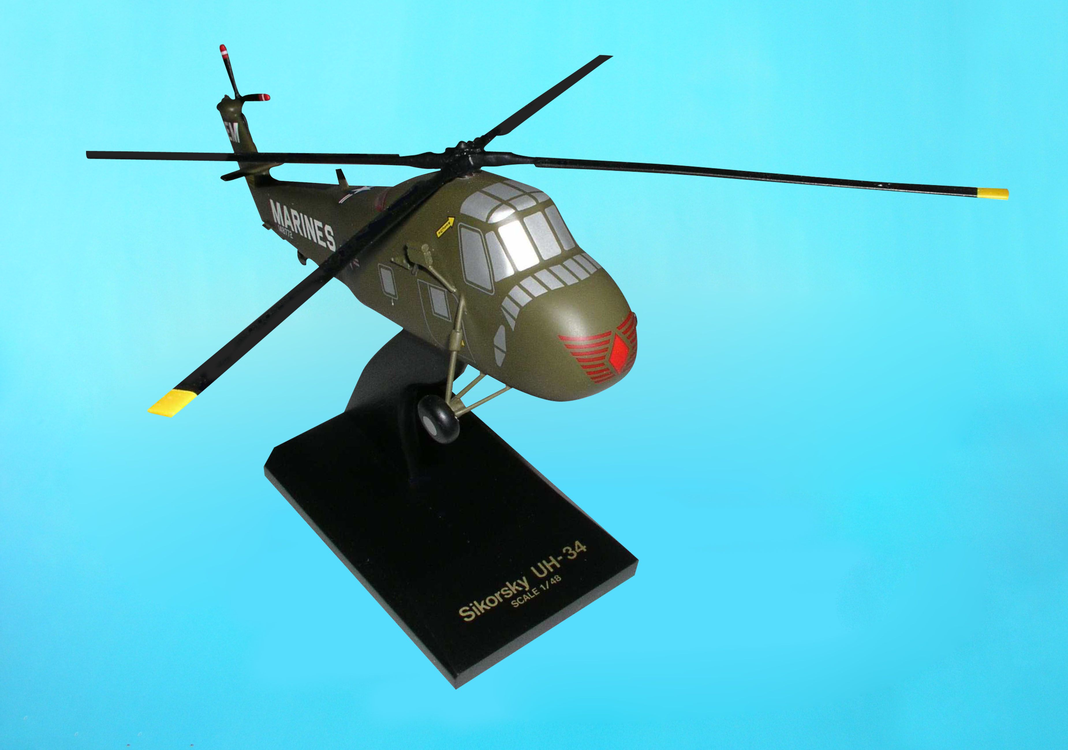 Desktop Model Sikorsky UH-34D Seahorse <br> Scale 1/48 Rotor ...